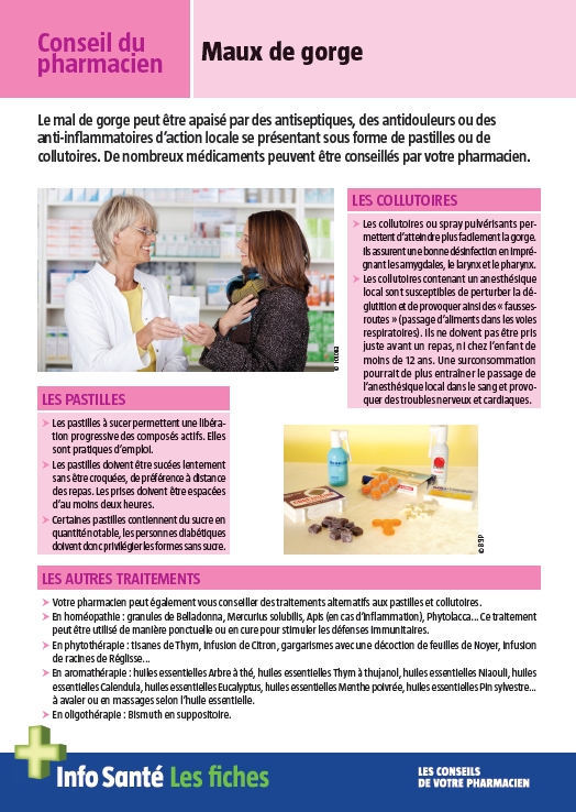 Pour choisir un traitement adapté grâce aux conseils du pharmacien